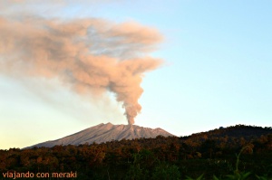 Erupción volcán Raung