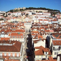 La Baixao y la colina del Castillo de San Jorge